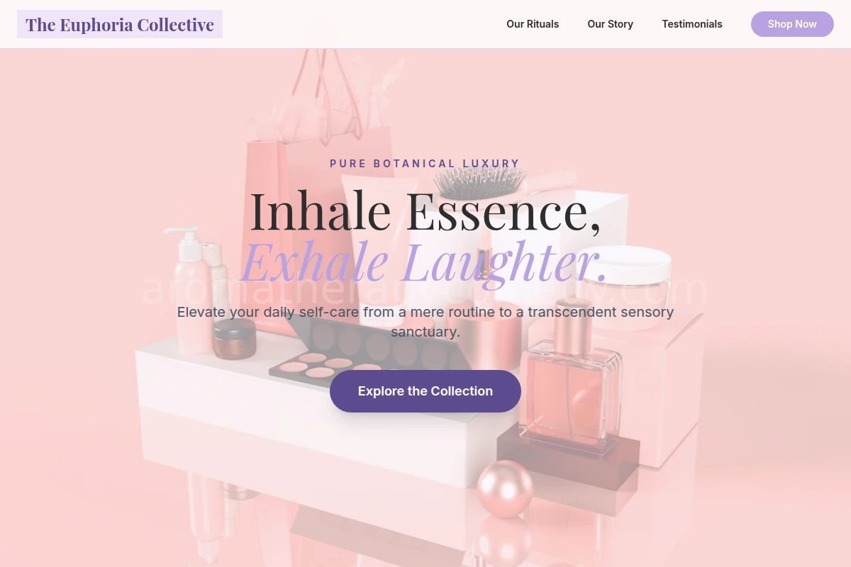 Premium Aromatherapy Website Design
